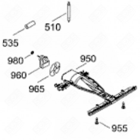 CACHE VENTILATEUR (REPÈRE 950) RÉFRIGÉRATEUR, CONGÉLATEUR - 7413803