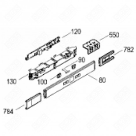 BANDEAU (REPÈRE 80) RÉFRIGÉRATEUR, CONGÉLATEUR - 7434166