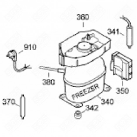 BAC D'ÉVAPORATION (REPÈRE 360) RÉFRIGÉRATEUR, CONGÉLATEUR - 7413638