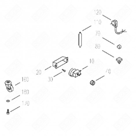 CHARNIERE D. COUVERCLE FLIP-FLAP GTE RÉFRIGÉRATEUR, CONGÉLATEUR - 7422534