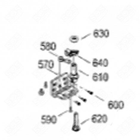 CHARNIÈRE ACIER (REPÈRE 640) RÉFRIGÉRATEUR, CONGÉLATEUR - 7043406