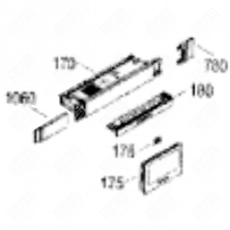 PLATINE ÉLECTRONIQUE (REPÈRE 170) RÉFRIGÉRATEUR, CONGÉLATEUR - 6140852