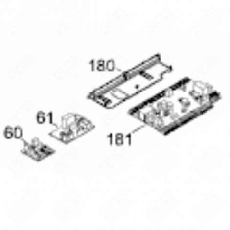 PLATINE DE COMMANDE (REPÈRE 181) RÉFRIGÉRATEUR, CONGÉLATEUR - 6114395