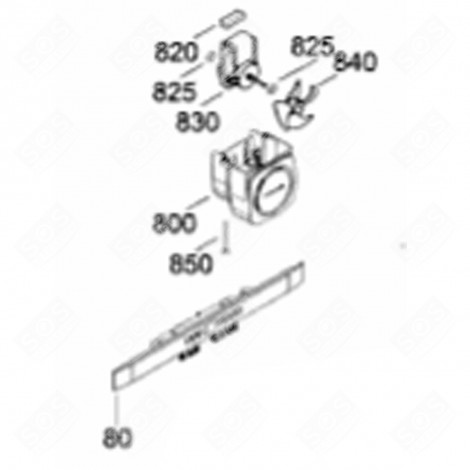 PLATINE COMMANDE SI COMPRES.JIAXIPERA (REPÈRE 80) RÉFRIGÉRATEUR, CONGÉLATEUR - 6116280