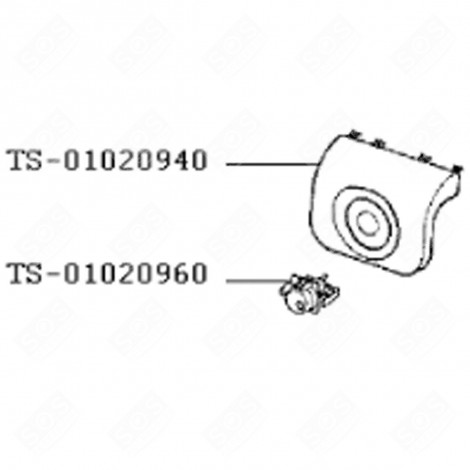 BOITIER SUPÉRIEUR (REPÈRE TS-01020940) RACLETTE, GRIL, WOK - TS-01020940