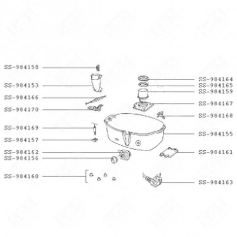 JOINT RÉSERVOIR (REPÈRE SS-984164) CUISEUR VAPEUR - SS-984164