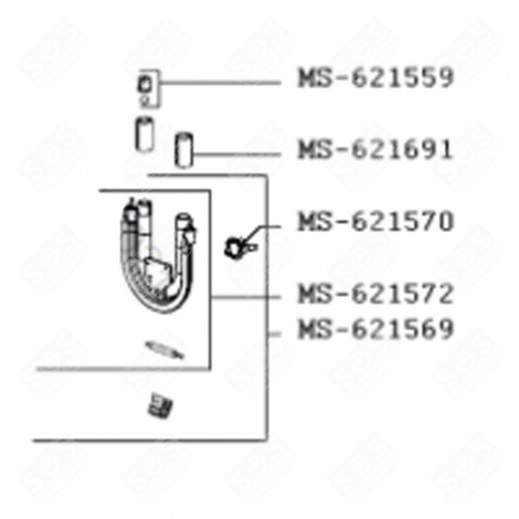 RESISTANCE 1100W + FUSIBLE (REPÈRE MS-621572) CAFETIÈRE, MACHINE À CAFÉ - MS-621572