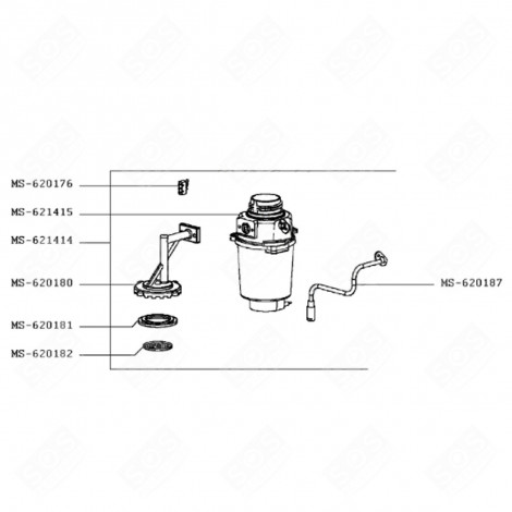 CHAUDIÈRE (REPÈRE MS-621415) CAFETIÈRE, MACHINE À CAFÉ - MS-621415