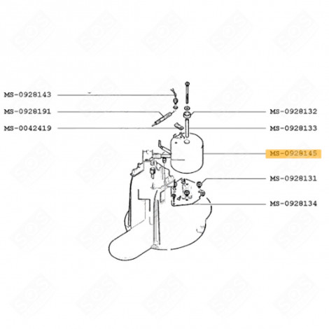 RESISTANCE (REPÈRE MS-0928145) CAFETIÈRE, MACHINE À CAFÉ - MS-0928145