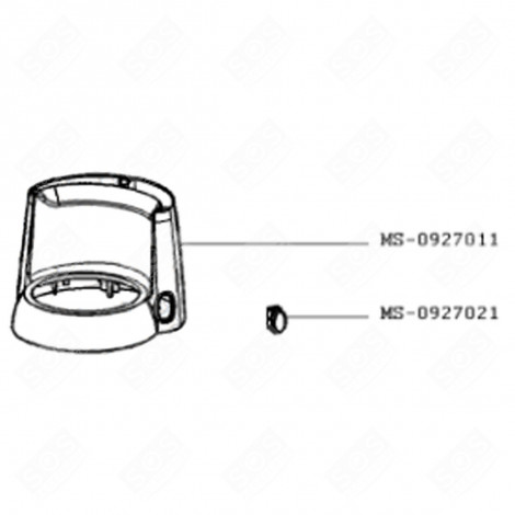 INTERRUPTEUR MARCHE ARRÊT (REPÈRE MS-0927021) CAFETIÈRE, MACHINE À CAFÉ - MS-0927021