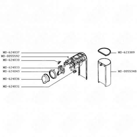 ENJOLIVEUR DE BUSE (REPÈRE MS-624036) CAFETIÈRE, MACHINE À CAFÉ - MS-624036