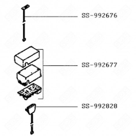 CARTE ÉLECTRONIQUE + SUPPORT CUISEUR VAPEUR - SS-992677