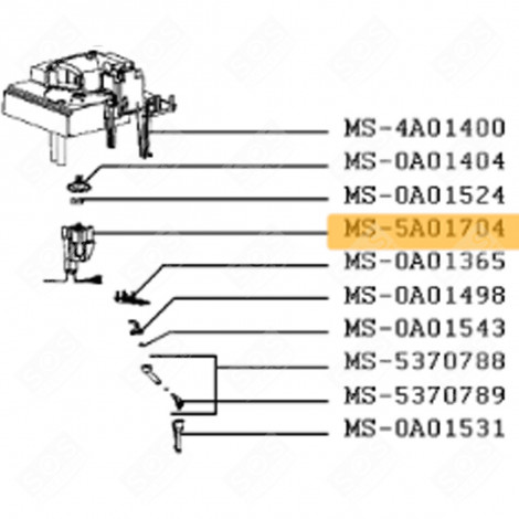 MOTEUR (REPÈRE MS-5A01704) CAFETIÈRE, MACHINE À CAFÉ - MS-5A01704