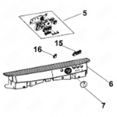 TABLEAU DE BORD (REPÈRE 6) LAVE-VAISSELLE - C00302710, 488000302710