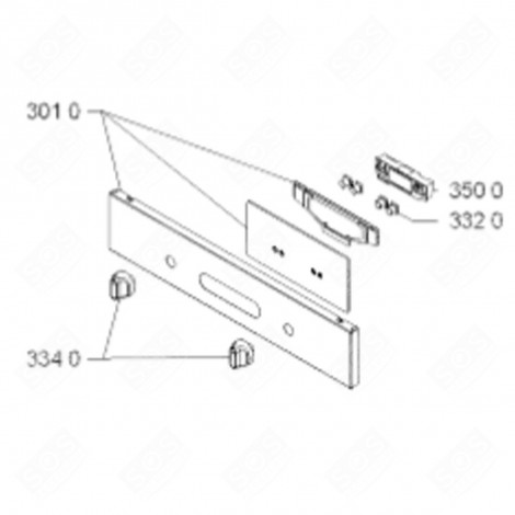 BOUTON (REPÈRE 334 0) FOUR, CUISINIÈRE - 481010367417