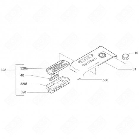 CARTE ÉLECTRONIQUE, MODULE COMPLET (REPÈRE 328) LAVE-LINGE - 46005390