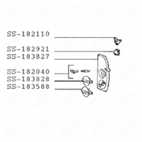 THERMOSTAT (REPÈRE 4) RÉFRIGÉRATEUR, CONGÉLATEUR - 482000011334