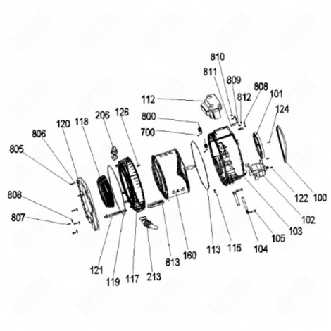 MOTEUR (REPÈRE 102) LAVE-LINGE - 480111102065