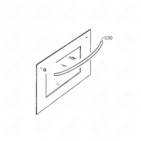 POIGNÉE (REPÈRE 530) FOUR, CUISINIÈRE - 3548004245