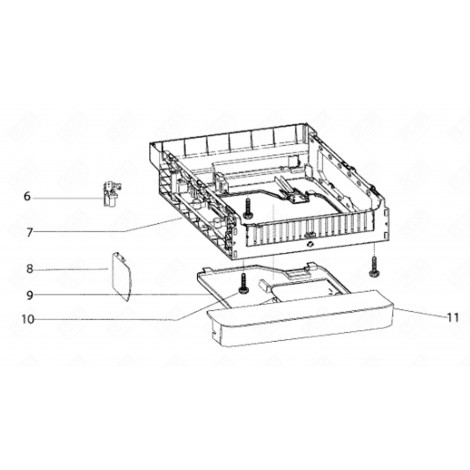 BANDEAU (REPÈRE 11) D'ORIGINE LAVE-VAISSELLE - C00387548, 488000387548