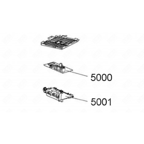 PLATINE DE CONTRÔLE (REPÈRE 5001) FOUR MICRO-ONDES - 482000018897