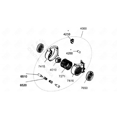 MOTEUR (REPÈRE 4000) HOTTE - 482000013864