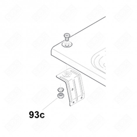 ECROU REPÈRE 93C FOUR, CUISINIÈRE - 42391176