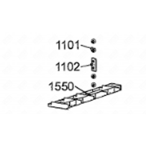 POIGNÉE DE PORTILLON (REPÈRE 1101) D'ORIGINE RÉFRIGÉRATEUR, CONGÉLATEUR - 481249818759, C00345854