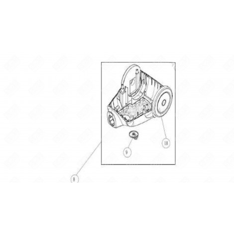 ROUE ARRIÈRE ASPIRATEUR - 4055226320