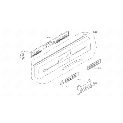 BANDEAU (REPÈRE 120) LAVE-VAISSELLE - 11000478