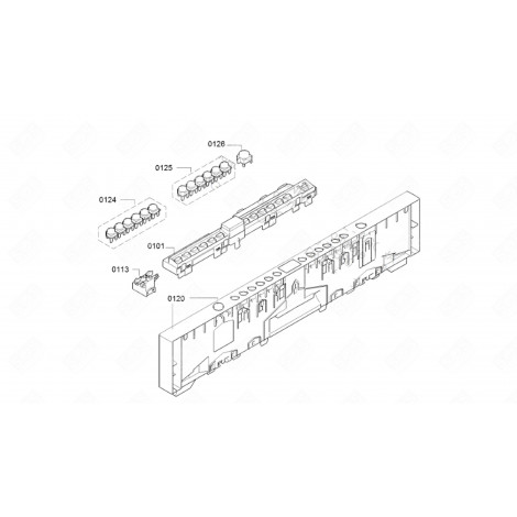 BANDEAU (REPÈRE 120) LAVE-VAISSELLE - 00705747