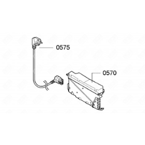 MODULE PROGRAMMÉ (REPÈRE 570) D'ORIGINE LAVE-VAISSELLE - 00650597, 650597