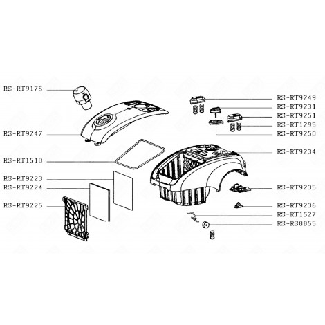 FILTRE MOUSSE ASPIRATEUR - RS-RT9224