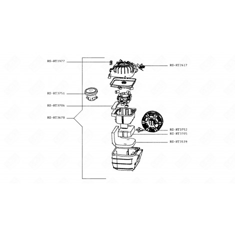 MOTEUR (REPÈRE RS-RT3751) ASPIRATEUR - RS-RT3751