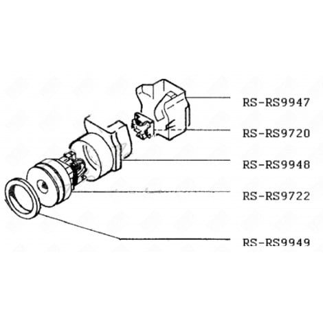 MOTEUR (REPÈRE RS-RS9722) ASPIRATEUR - RS-RS9722