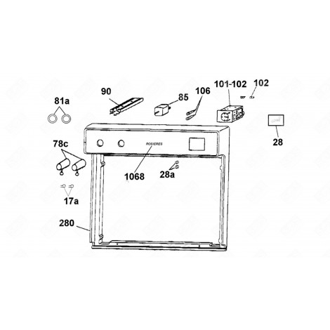 MANETTE THERMOSTAT (REPÈRE 78C) FOUR, CUISINIÈRE - 93754166