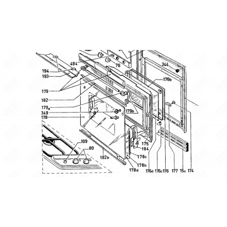 VITRE CENTRALE FOUR, CUISINIÈRE - 92949908