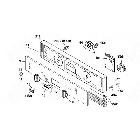 MODULE PROGRAMMÉ ENTRE 13/01 ET 13/27 LAVE-VAISSELLE - 49028452