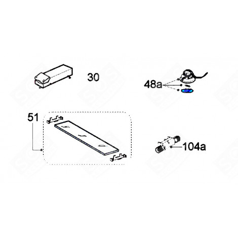 AMPOULE (REPÈRE 48A) HOTTE - 49021483