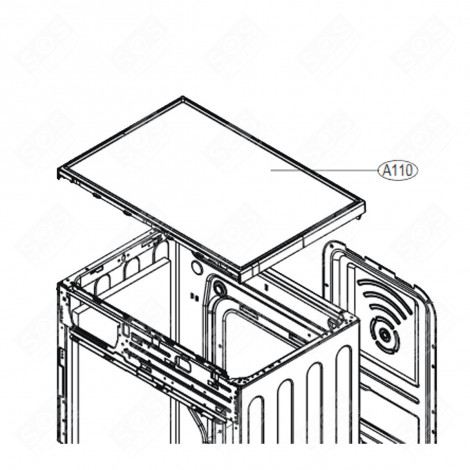 COUVERCLE  REPÈRE A110 LAVE-LINGE - AGU33163336