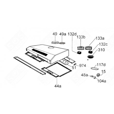 MOTEUR DROIT HOTTE - 49010864