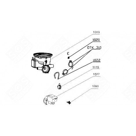 PRESSOSTAT (REPÈRE 1115) LAVE-VAISSELLE - 480A63