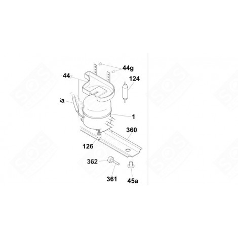 FILTRE 3 VOIES (REPÈRE 124) RÉFRIGÉRATEUR, CONGÉLATEUR - 41012883