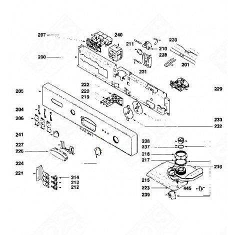 PROGRAMMATEUR (REPÈRE 106) LAVE-VAISSELLE - 31X8590