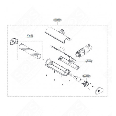 BROSSE, EMBOUT REPÈRE AGB402 ASPIRATEUR - AGB74272432