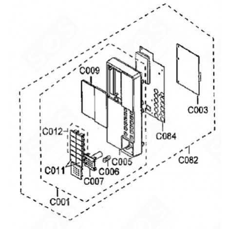 BOUTON (C011) FOUR MICRO-ONDES - 177A67