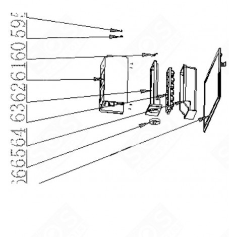 BAC À GLAÇONS (REPÈRE 63) RÉFRIGÉRATEUR, CONGÉLATEUR - 131C08