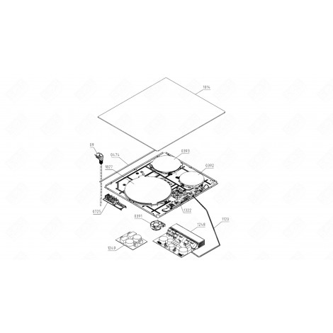 MODULE ÉLECTRONIQUE (REPÈRE 1249) PLAQUE DE CUISSON - 795823