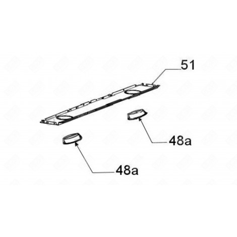 COUVRE LAMPE (REPÈRE 51) HOTTE - 49034023