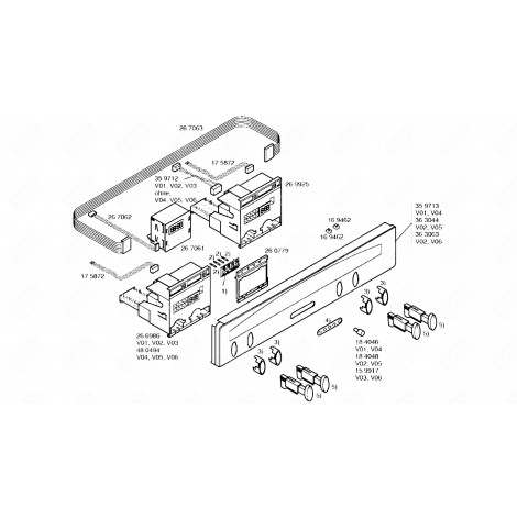 PROGRAMMATEUR (REPÈRE 269925) FOUR, CUISINIÈRE - 00269925